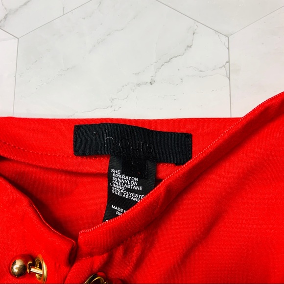 NWT H:ours Mari Bodysuit Red Lust Small/2-4 - Picture 8 of 9